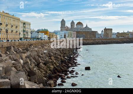 La cattedrale di Cadice - Catedral de Cadiz. Andalusia, Spagna Foto Stock