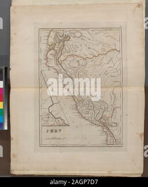 [Heading West ; 27] contenuto su t.p. NYPL copia imperfetta: 13 mappe che vogliono. Sollievo mostrato graficamente e da hachures. Citazione/Riferimento: Phillips 1372 Dotazione nazionale per le discipline umanistiche concessione per l'accesso a Mappe precoce del medio Atlantico.; Perù. Foto Stock