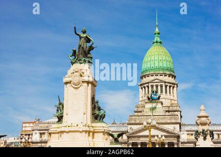 Palacio del Congreso, Buenos Aires, Argentina Foto Stock