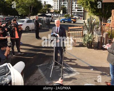 Los Angeles, Stati Uniti. Xx Dec, 2019. Ex Vice Presidente Joe Biden assiste a Biden per presidente campagna Fund Raising evento presso Guelaguetza sul dicembre 20, 2019 a Los Angeles, California. Credito: la foto di accesso/Alamy Live News Foto Stock