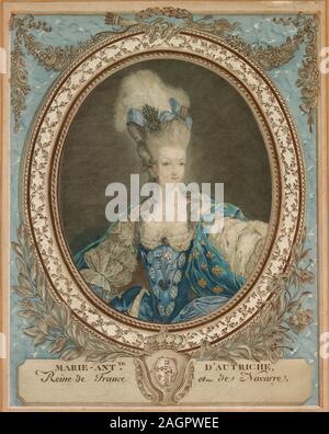 Ritratto di Maria Antonietta (1755-1793), l'Arciduchessa d'Austria e Regina di Francia e di Navarra. Museo: Collezione privata. Autore: anonimo. Foto Stock
