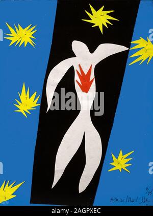 La scivolo d'Icare (la caduta di Icaro). Museo: Collezione privata. Autore: Henri Matisse. Foto Stock