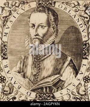 Ritratto del compositore Roland de Lassus (1532-1594). Museo: Collezione privata. Autore: anonimo. Foto Stock