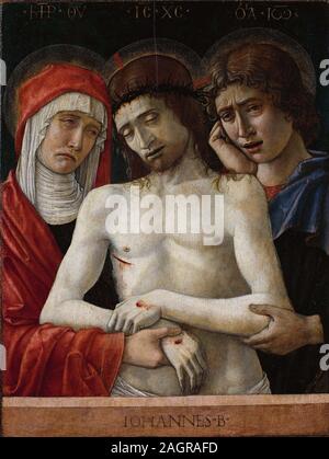 Pietà. Museo: Accademia Carrara, Bergamo. Autore: Giovanni Bellini. Foto Stock