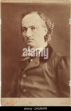 Ritratto di Charles Baudelaire (1821-1867). Museo: Collezione privata. Autore: Gaspard-Félix Nadar. Foto Stock