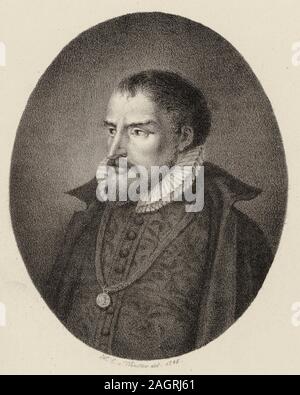 Ritratto del compositore Roland de Lassus (1532-1594). Museo: Collezione privata. Autore: Heinrich Eduard von inverno. Foto Stock