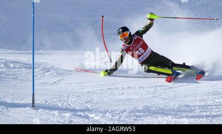 Val d'Isére, Francia, 15 dic 2019 Luca inverni di USA sci slalom speciale maschile Audi FIS Coppa del Mondo di sci alpino 2019/20 Foto Stock