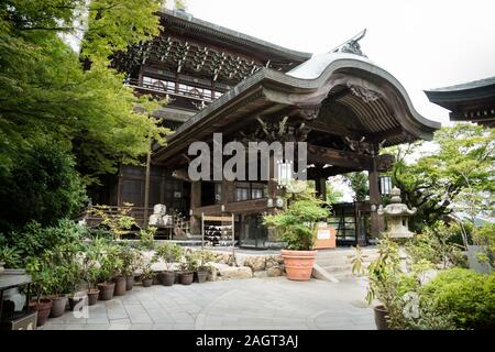 Ingresso del tempio in Daishoin santuario di Miyajima, Giappone Foto Stock