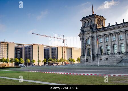 L'edificio del Reichstag, il palazzo del governo tedesco a Berlino. Foto Stock