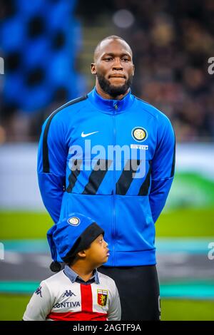 Milano, Italia. Xxi Dec, 2019. romelu lukaku (fc internazionale)durante Inter vs Genova, italiano di calcio di Serie A del campionato Gli uomini in Milano, Italia, 21 Dicembre 2019 - LPS/Fabrizio Carabelli Credito: Fabrizio Carabelli/LP/ZUMA filo/Alamy Live News Foto Stock