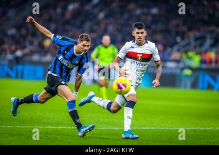 Milano, Italia. Xxi Dec, 2019. Sebastiano esposito (fc internazionale) durante Inter vs Genova, italiano di calcio di Serie A del campionato Gli uomini in Milano, Italia, Dicembre 21 2019 Credit: Indipendente Photo Agency Srl/Alamy Live News Foto Stock