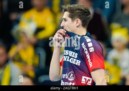 Mannheim, Germania. Xxi Dec, 2019. Pallamano: Bundesliga, XX Giornata Rhein-Neckar Löwen - SG Flensburg-Handewitt, SAP Arena. Flensburg's Marius Steinhauser. Credito: Uwe Anspach/dpa/Alamy Live News Foto Stock