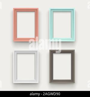 Fotogrammi impostati su sfondo bianco Illustrazione Vettoriale