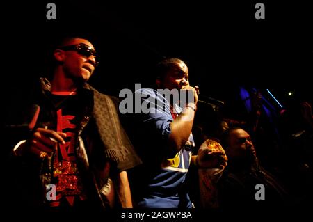 Soulja Boy e Sean Kingston eseguire a Las Vegas, Nevada. Foto Stock
