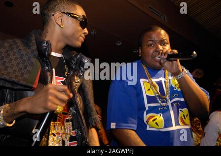 Soulja Boy e Sean Kingston eseguire a Las Vegas, Nevada. Foto Stock