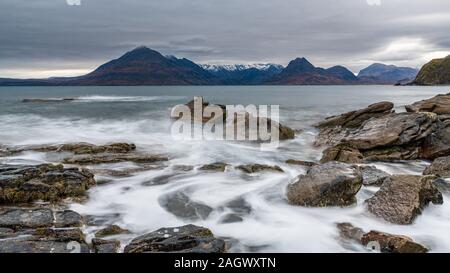 Cullin montagne da Elgol, Isola di Skye Foto Stock