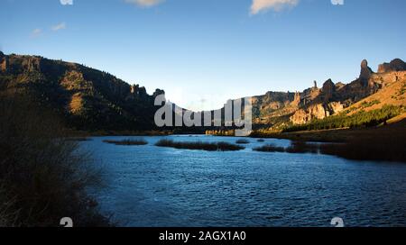 Viste dalla RN40 tra San Carlos de Bariloche e San Martin de los Andes. Argentina Foto Stock