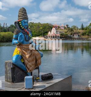 Grand Bassin tempio indù, Mauritius Foto Stock