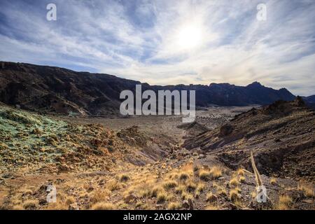 Vista panoramica del vulcano Teide Foto Stock