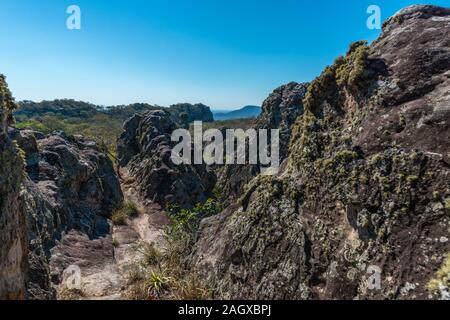 Parque Histórico o storico Parco Valle de la Luna o Valle della Luna, San José de Chiquitos, Missione Gesuita, pianura orientale, Bolivia, America Latina Foto Stock