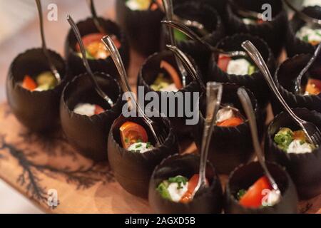 Antipasti ben organizzati Foto Stock