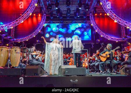 Lugano, Svizzera - 9 Luglio 2016 - cantante Noa presso l'Estival Jazz di Lugano in Svizzera Foto Stock