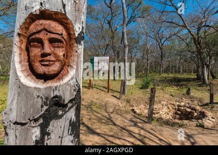 Parque Histórico o il parco storico e le rovine di Santa Cruz La Vieja o della vecchia Santa Cruz, San José de Chiquitos, pianura orientale, Bolivia, America Latina Foto Stock