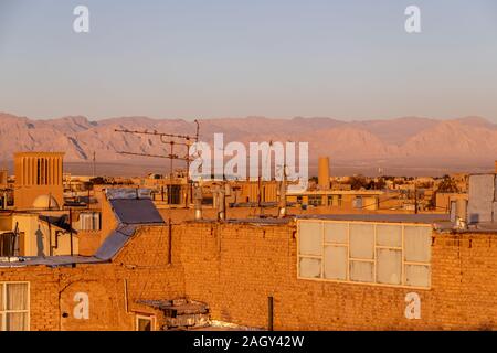 Visita della città antica Yazd Iran Foto Stock