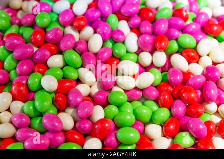 Sfondo con Gelatina di ciliegie caramella di frutta Foto Stock