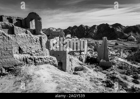 Kharanaq villaggio abbandonato in Iran Foto Stock