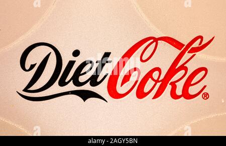 La Diet Coke il confezionamento Foto Stock