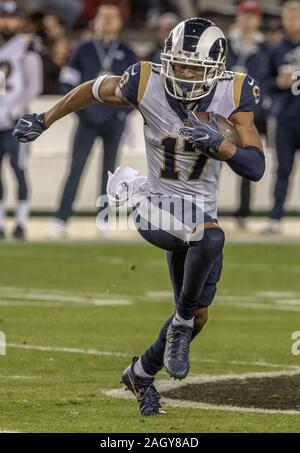 Santa Clara, California, USA. Xxi Dec, 2019. Los Angeles Rams wide receiver Robert Woods (17) il Sabato, 21 dicembre 2019, a Levis Stadium di Santa Clara, California. Il 49ers sconfitto la Rams 34-31. Credito: Al di Golub/ZUMA filo/Alamy Live News Foto Stock