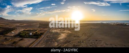 El Cotillo, Fuerteventura. Antenna Amaszing Shot. Isole Canarie Spagna Foto Stock