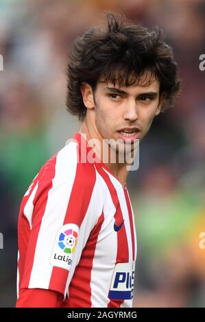 SEVILLA, 22-12-2019. Primera Division campionato spagnolo. LaLiga. Estadio Benito Villamarin. Joao Félix (Atlético de Madrid) durante il gioco Real Betis - Atlético de Madrid. Foto Stock