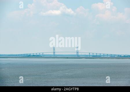 Il Sidney Lanier ponte sopra il fiume Brunswick in Georgia Foto Stock