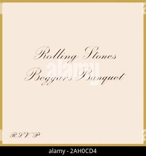 Rolling Stones - copertina originale in vinile - Beggars Banquet - 1968 Foto Stock