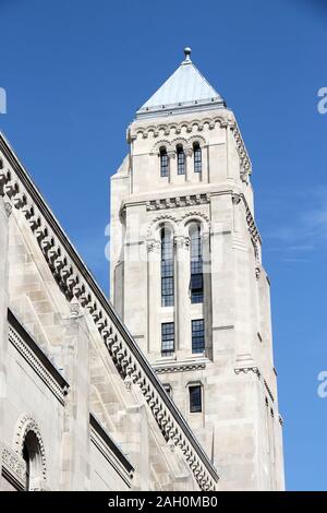 New York City - Tempio Emanu-el, sinagoga accanto alla Quinta Avenue. Foto Stock