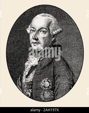 Giuseppe II, 1741-1790, Sacro Romano Imperatore da 1765 a 1790 Foto Stock