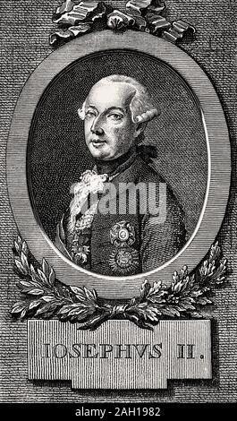 Giuseppe II, 1741-1790, Sacro Romano Imperatore da 1765 a 1790 Foto Stock