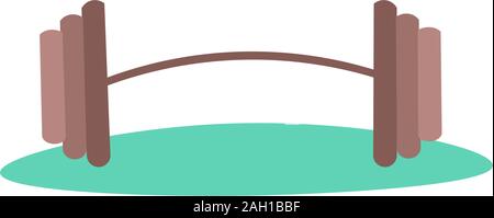 Cartoon carino vettore barbell icona, isolati su sfondo bianco. Stile infantile per barbell illustrazione Illustrazione Vettoriale