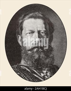 Guglielmo II, 1859 - 1941, ultimo imperatore tedesco e re di Prussia Foto Stock
