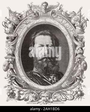 Guglielmo II, 1859 - 1941, ultimo imperatore tedesco e re di Prussia Foto Stock