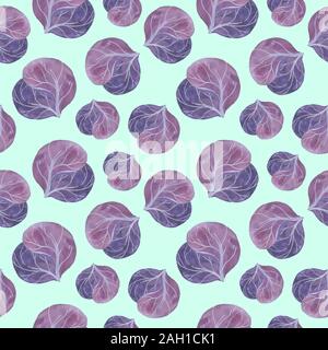 Seamless pattern su un fondo nero , verdure Foto Stock