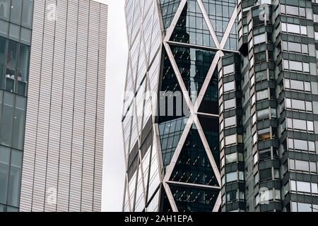 New York City - USA - Mar 18 2019: La Hearst Tower è un edificio con gli indirizzi 300 West 57th Street e 959 Eighth Avenue, vicino al Columbus Circ Foto Stock