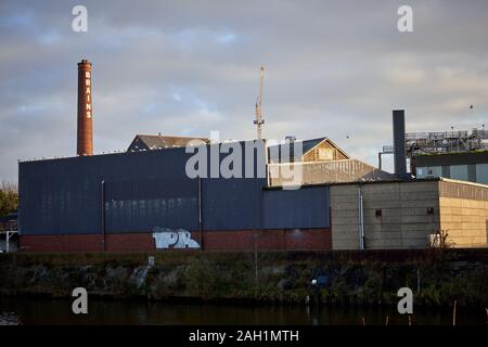 La vecchia fabbrica di birra di cervelli sito, Cardiff, Galles del Sud Foto Stock