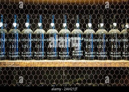 Blandy's Wine Lodge, Funchal, Madeira, Portogallo Foto Stock