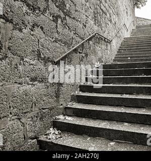 Scale nella storica Città Vecchia di Karlovy Vary nella Repubblica Ceca Foto Stock