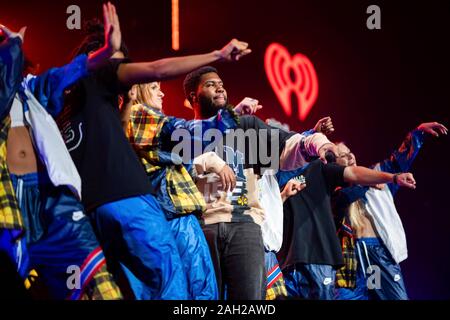 Sunrise, Stati Uniti. 22 Dic, 2019. Khalid esegue durante la Y100 Jingle Palla al BB&T Center su dicembre 22, 2019 in Sunrise, Florida. Credito: la foto di accesso/Alamy Live News Foto Stock