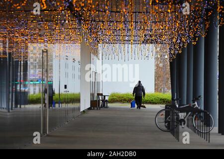 Il detergente in uno scenario di Natale Foto Stock