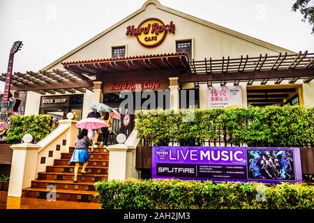 Malacca, Malesia - Dic 15, 2019 :Hard Rock Cafe Melaka in Jonker a piedi, il quartiere di Chinatown di Melaka. Foto Stock